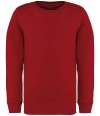 NS403 Native Spirit Kids Crew Neck Sweatshirt hibiscus red colour image